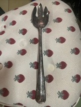 Gerity Georgian Pattern Large 13&quot; long Serving Spoon/fork Silverplated - $188.46 MXN