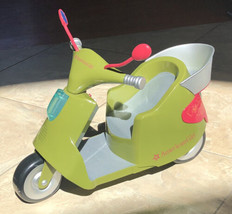 American Girl Doll 18” Green Vespa Moped W/Lights-Start-Horn Working Please Read - $54.44