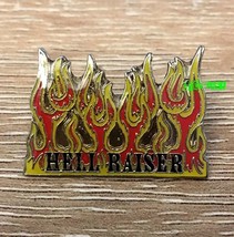 HELL RAISER PIN enamel biker pin lapel pin motorcycle vest battle jacket - £7.06 GBP