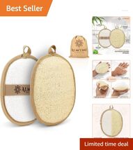 Luxurious Egyptian Loofah Scrubber with Terry Cloth - 2-Pack for Healthy... - $31.63