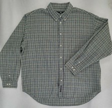 Consensus Sportswear Men&#39;s Blue Long Sleeve Button Dress Carrier Shirt S... - $12.34