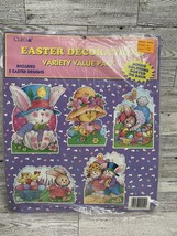 Vintage Gibson Greetings Cleo Easter Decorations Die Cut Bunny Eggs - $24.74