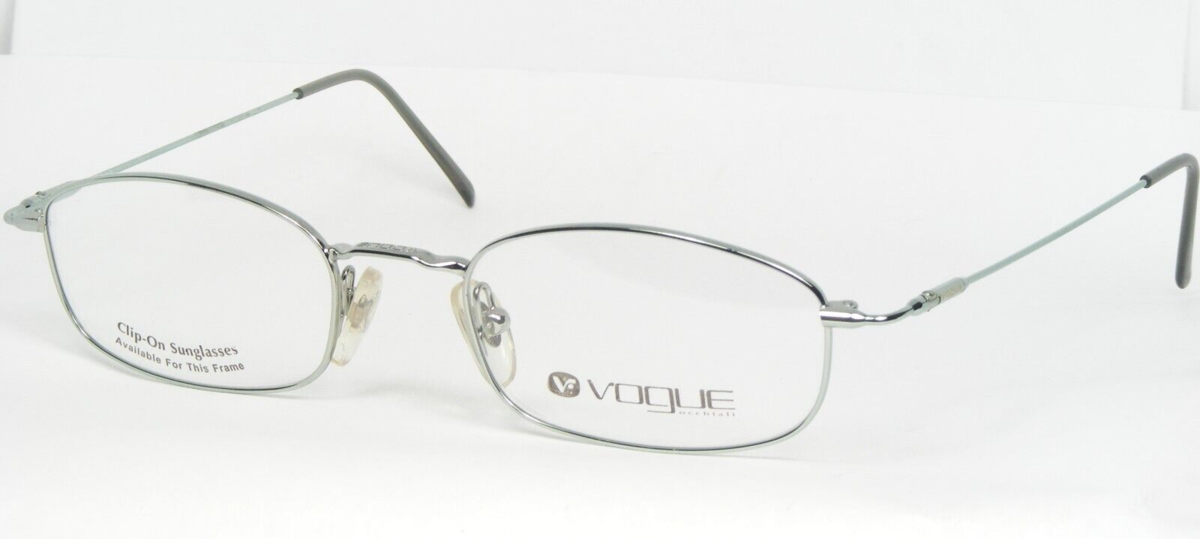 Vogue VO3323 599 Silver-Green Brille Metall Rahmen 48-19-135 MM Italien - $62.36