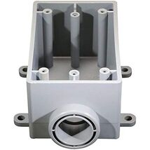 Cantex Weatherproof Box,1Gang,1 in Hub,PVC (5133365U) - $19.91