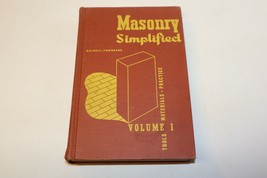 American Technical Society ATS 1967 Masonry Simplified Volume 1 - £7.38 GBP