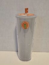 NEW 2025 Tim Hortons Halloween 24oz Plastic Ghost Straw Tumbler Glow-In-... - $36.01