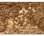 People che Bacia IN Cespugli Where Amore Cresce IN Mazzetti 1911 Romance DB - £5.60 GBP