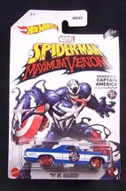 Hot Wheels Spider-Man Maximum Venom Captain America 71 El Camino diecast 3/5 NEW - £4.75 GBP