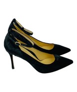 Marion Parke Pumps 38 Black Crushed Velvet Heels Toscana Muse US 7.5-8 New - $271.64 CAD