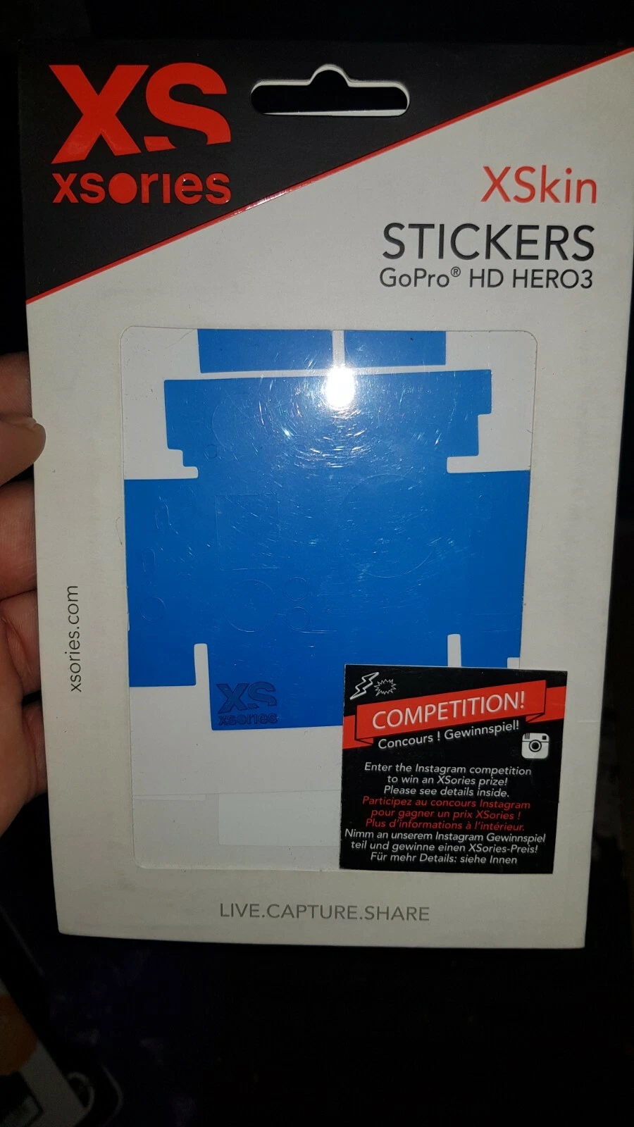 Xsories XSkin Custom Design Blue Stickers for GoPro HD Hero3 - High-Qual... - $24.70 CAD