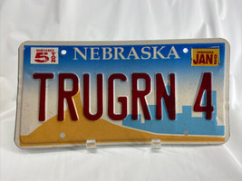TRUGRN Vintage Vanity License Plate Nebraska Personalized Auto Man-Cave ... - $33.11