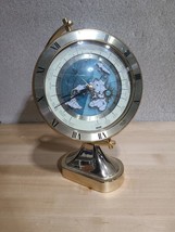 Seiko Rotational World Globe Quartz Clock QQZ292G Mantel Desk EUC Made Japan VTG - £46.65 GBP