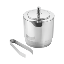 Manhattan by Georg Jensen Stainless Steel Ice Bucket and Tongs - New - $206.91