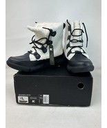 Sorel Explorer II Joan Cozy Waterproof Insulated Boots Black White Women... - $89.09