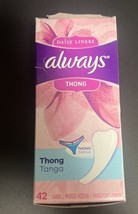 Always Thong Daily Liners 42 Regular Retired Old Stock Unused See Descri... - $56.09