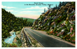 Royal Gorge Arcadia Valley Hwy 21 Road View Missouri Postcard Unposted - $4.89