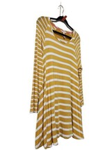 Matilda Jane Small Gold And White Striped Long Sleeve Tunic Shirt  - £15.28 GBP