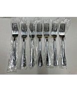 Lot of 7 PFALTZGRAFF COURTLAND  Salad FORKS  STAINLESS  FLATWARE - $29.69