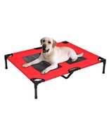 Dog Bed Mesh Trampoline Hammock Indoor Outdoor Portable Pet Elevated (Blue) - £35.19 GBP