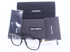 New Dolce &amp; Gabbana Dg 5036 501 Black Gold Authentic Designer Eyeglasses 53-17 - £195.97 GBP