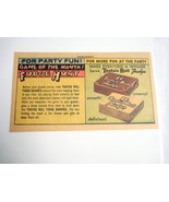1963 Color Ad Tootsie Roll Fudge Game of the Month Fudge Hunt - £6.33 GBP