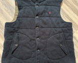 Polo Ralph Lauren Quilted Puffer Vest Sz 2XB Big Black Green BROKEN ZIPPER - $28.84