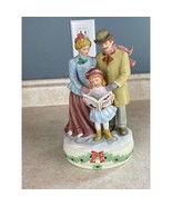 Treasured Memories Sweet Sounds Of Christmas Porcelain Bisque Musical  S... - £8.85 GBP