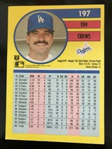 Tim Crews Los Angeles Dodgers 1991 Fleer Baseball Card 197 - £11.06 GBP