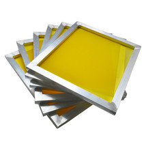 Updated 6Pcs 10&quot;*14&quot; Screen Frame for Screen Printing with 305Mesh (120T) Yellow - £78.55 GBP