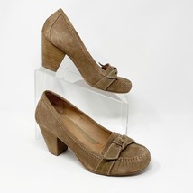 Nurture Womens Tan Taupe Suded Padded Comfort  Heel Pump size 9.5 - £19.40 GBP