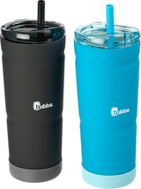 Vacuum Insulated Stainless Steel Tumbler with Straw and Bumper, Envy S 2... - $62.36