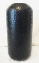 RH Restoration Hardware Designer Hand Blown Carved Glass Vase Black 4145-0662  - £155.34 GBP