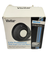 Vivitar 0.43x Professional Wide Angle Lens with Macro 58mm in Case and Box - £15.59 GBP