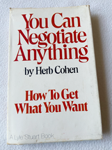(First Edition) 1980 HC You Can Negotiate Anything by Cohen, Herb  - $16.58