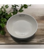 Rae Dunn by Magenta -195 - “ENJOY” Pasta/Serving Bowl Holidays White 8&quot; ... - $22.76