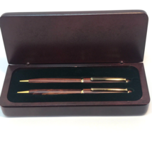 Advertising Bank of America Wooden Executive Pencil and Pen Set Engraved - £11.66 GBP