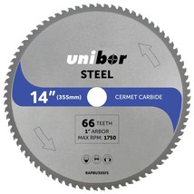 Chop Saw Blade For Steel - Metal Cutting Cermet Tipped Blade For Circular Saws | - $80.96