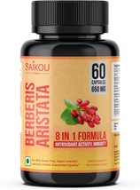 Berberine HCL 1300mg - Milk Thistle, Cinnamon, Gymnema, Turmeric - 60 Capsules - $12.99