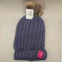 Woman&#39;s Ladies Purple Winter Crochet lined cuff hat New with tags - $11.00
