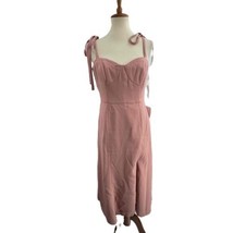 Dessi Collection Midi Dress Rose Sleeveless Spaghetti Straps Bustier Size 10 New - £43.91 GBP