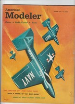 AMERICAN MODELER Magazine October 1959 U.S. Navy Blue Angels cover painting - £7.55 GBP
