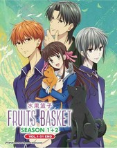 Fruits Basket Season 1 + 2 (Vol.1-51 end) with English Dubbed Ship Out From USA - £28.66 GBP