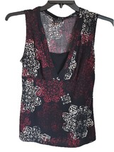 JKlA Maroon, Black &amp; Cream Women’s Sleeveless Top (M) - $129.46 MXN