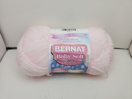 Bernat Baby Soft Yarn Pink 100% Acrylic Fingering Weighted 1.75 oz No Dye Lot - £6.39 GBP