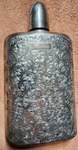 Hand Carved  Japanese Engraved Chased Hip Flask .950 Sterling Silver original  - £301.44 GBP
