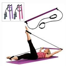 1PC Non-slip Lifting Barbell Fitness Yoga Bar Sports Gym Stretch Rope St... - £21.19 GBP