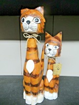 Wooden Cats (set of 2) Handcrafted in Bali (BIN19) - $8.31