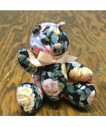 Small decorative vintage shelf sitter stuffed cat Cottage chic home decor  - $27.07 CAD