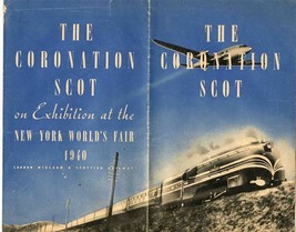 The Coronation Scot Brochure On Exhibition at New York World&#39;s Fair 1940 - £13.63 GBP