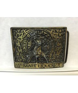 Vintage 1970 SCHLITZ Malt Liquor Beer Belt Buckle Bergamot Brass Bull - $24.74